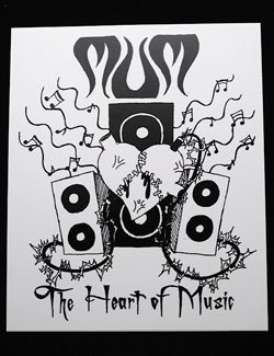 MUM Heart of Music Sticker
