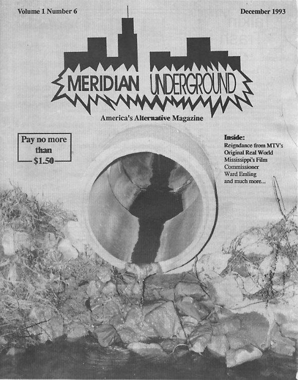 Cover of Meridian Underground magazine, Volume 1 Number 6, December 1993