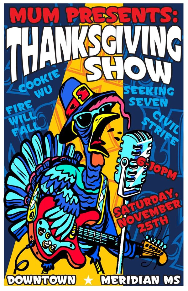 MUM Presents: Thanksgiving Show flyer, Nov 25, 2023