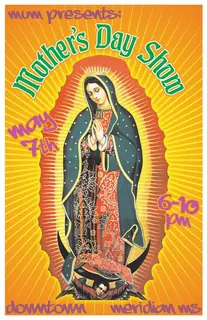 Poster by Jason Cooper: MUM Presents: Mother's Day Show, May 7th, 6–10 PM, Downtown Meridian, MS