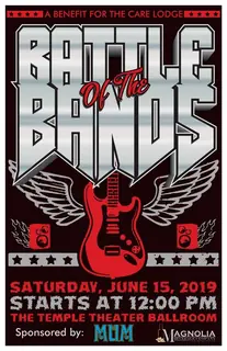 Battle of the Bands poster, a benefit for the Care Lodge, Saturday June 15, 2019