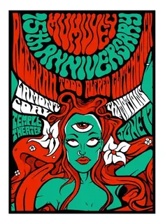 Poster by Jason Cooper: MUM 15th Anniversary, 2011, Temple Theater